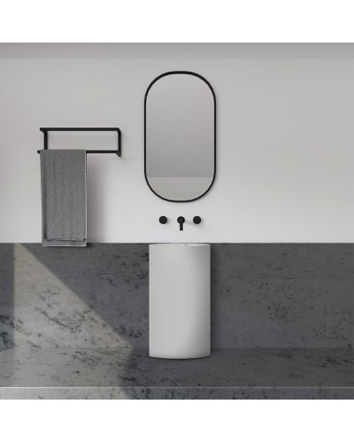 Раковина Abber Stein 45 AS2506-H Белая матовая