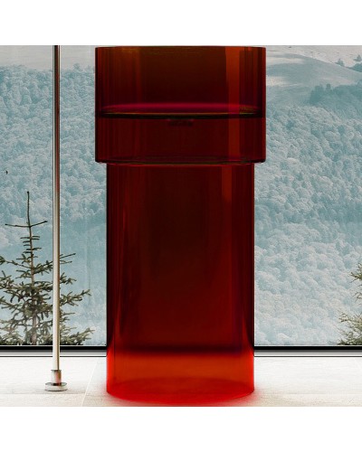 Раковина Abber Kristall 45 AT2701Rubin-H Красная