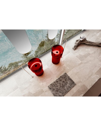 Раковина Abber Kristall 45 AT2701Rubin-H Красная