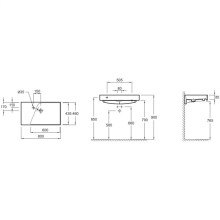 Раковина Jacob Delafon Rythmic 80 EXO112-00 Белая