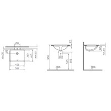 Раковина Vitra S 50 53 5339B003-0012 Белая