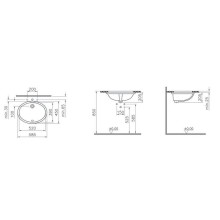 Раковина Vitra Arkitekt 59 6069B003-0012 Белая
