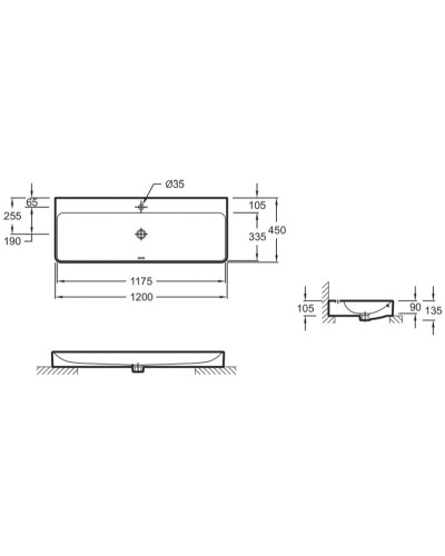 Раковина Jacob Delafon Vox 120 EVA112-00 Белая