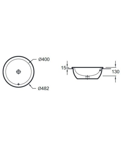Раковина Jacob Delafon Vox 48 EYL102-00 Белая