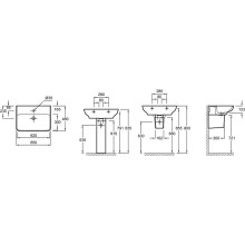 Раковина Jacob Delafon Struktura 65 EGC112-00 Белая