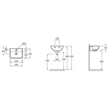 Раковина Jacob Delafon Struktura 45 EGH112-00 Белая