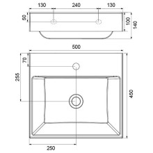 Раковина Ravak Natural 50 XJO01250000 Белая