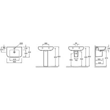 Раковина Jacob Delafon Odeon Up 65 E4743-00 Белая