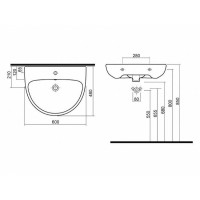 Раковина Kolo Nova Pro 60 M31160000 Белая