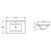 Раковина 61,3х46,6 см Vincea VBS-13960MA