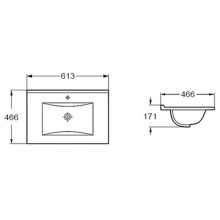 Раковина 61,3х46,6 см Vincea VBS-13960MB