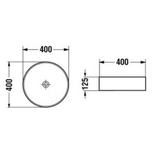 Раковина 40х40 см Vincea VBS-5GL04