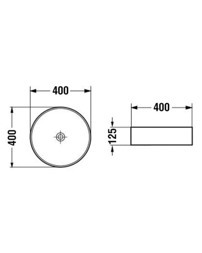 Раковина 40х40 см Vincea VBS-5GL05