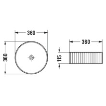 Раковина 36х36 см Vincea VBS-501