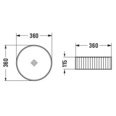 Раковина 36х36 см Vincea VBS-501