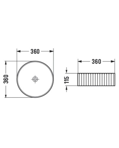 Раковина 36х36 см Vincea VBS-501
