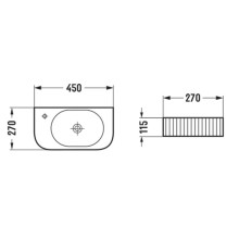 Раковина 45х27 см Vincea VBS-503