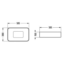 Раковина 50,5х38 см Vincea VBS-50450