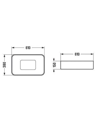 Раковина 61х38 см Vincea VBS-50460