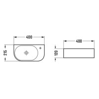 Раковина 40х21,5 см Vincea VBS-506R