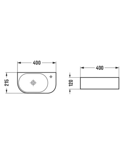 Раковина 40х21,5 см Vincea VBS-506R