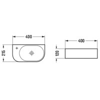 Раковина 40х21,5 см Vincea VBS-506L