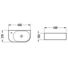 Раковина 40х21,5 см Vincea VBS-506L