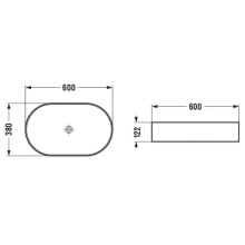 Раковина 60х38 см Vincea VBS-50760
