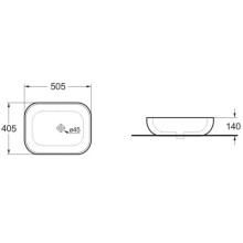 Раковина 50,5х40,5 см Vincea VBS-101MC