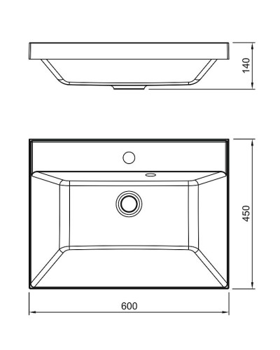 Раковина Florentina Астория 60 10.170.00600.001 Белая