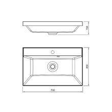 Раковина Florentina Астория 70 10.170.00700.001 Белая