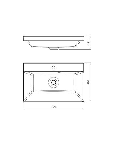 Раковина Florentina Астория 70 10.170.00700.001 Белая