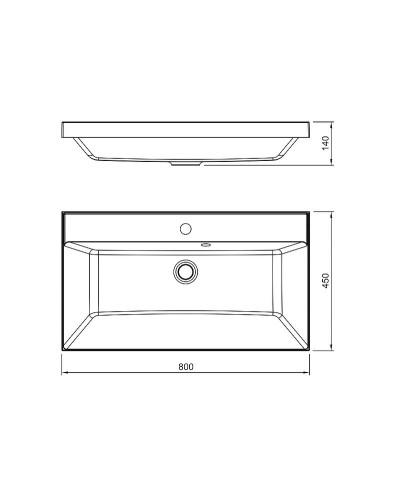 Раковина Florentina Астория 80 10.170.00800.001 Белая