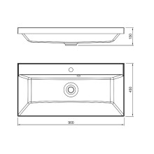 Раковина Florentina Астория 90 10.170.00900.001 Белая