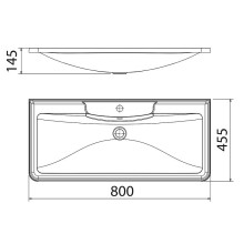 Раковина Florentina Аллегро 80 10.020.00800.001 Белая