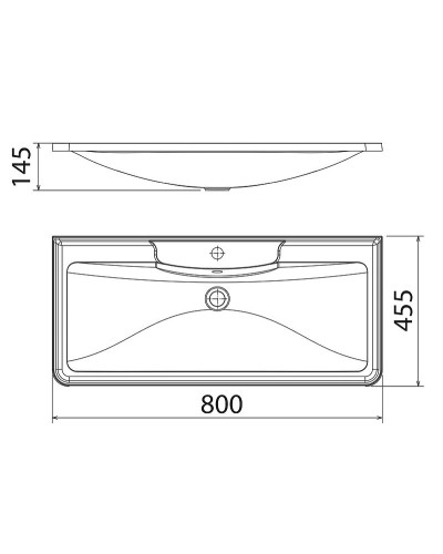 Раковина Florentina Аллегро 80 10.020.00800.001 Белая