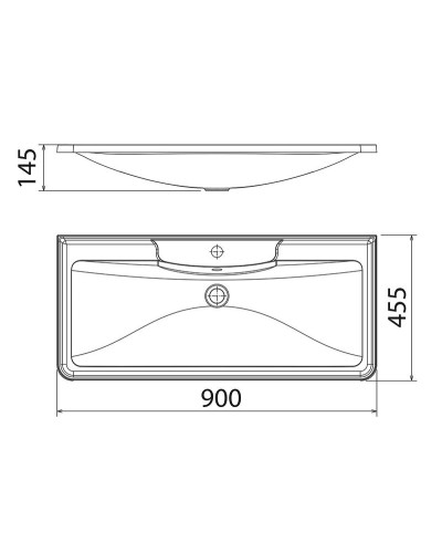 Раковина Florentina Аллегро 90 10.020.00900.001 Белая