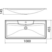 Раковина Florentina Аллегро 100 10.020.01000.001 Белая
