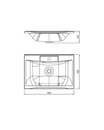 Раковина Florentina Прима 65 10.010.00650.001 Белая