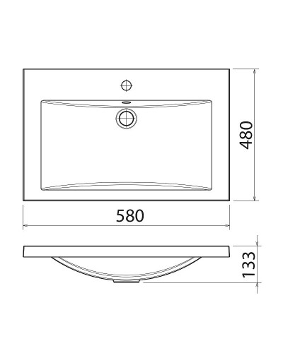 Раковина Florentina Анита 58 10.150.00580.001 Белая