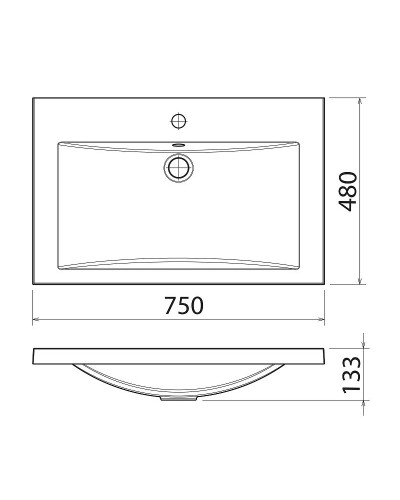 Раковина Florentina Анита 75 10.150.00750.001 Белая