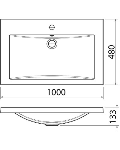 Раковина Florentina Анита 100 10.150.01000.001 Белая