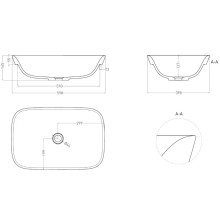 Раковина 59,8x39,8 см Salini S-Stone Marea 02 1802202M