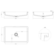 Раковина 60x40 см Salini S-Stone Marea 14 1802214M