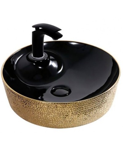 Раковина-чаша CeramaLux 45 D1306H022 Черная Золотая