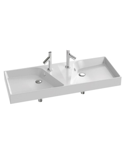 Раковина двойная подвесная 120х46 см Jacob Delafon Rythmik EXM112-00