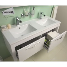 Раковина Creavit Su 121 SU121-00CB00E-0000 двойная Белая