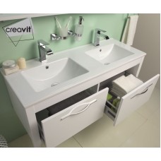 Раковина Creavit Su 121 SU121-00CB00E-0000 двойная Белая