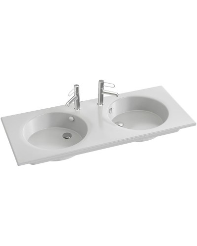 Раковина Jacob Delafon Odeon Rive Gauche 120 EXAT112-Z-00 двойная Белая