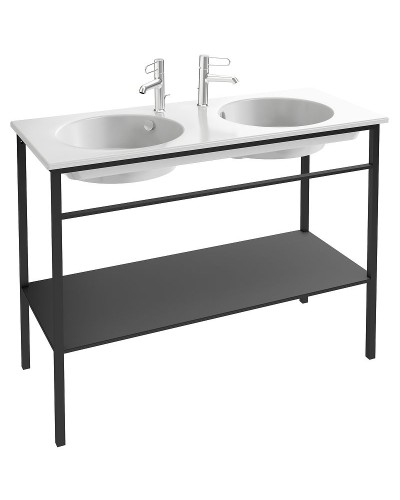 Раковина Jacob Delafon Odeon Rive Gauche 120 EXAT112-Z-00 двойная Белая